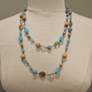 BEADED NECKLACE, VINTAGE BOHEMIAN STYLE